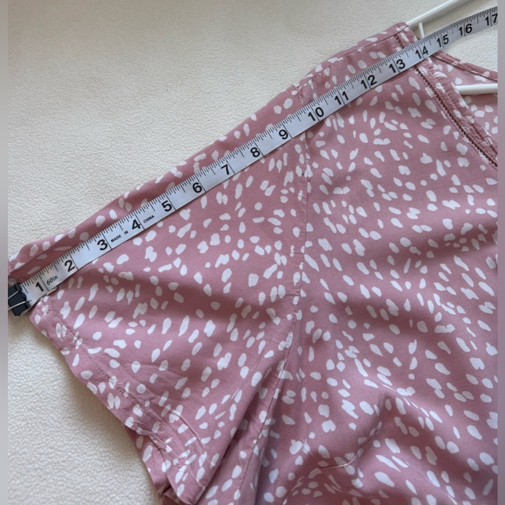 Peplum Rose/White Top 3X - Picture 6 of 8